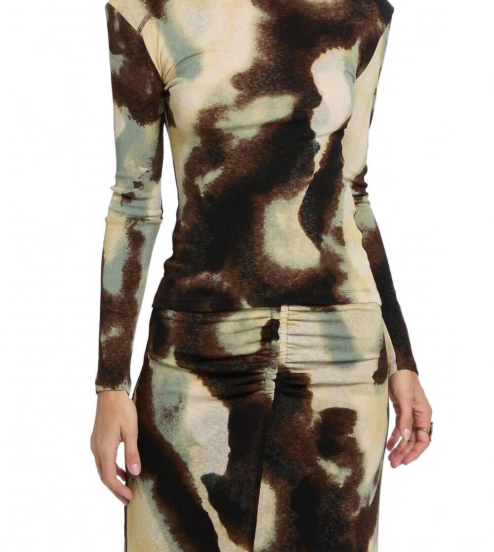NEW NANUSHKA nayeli turtleneck top in watercolor sage